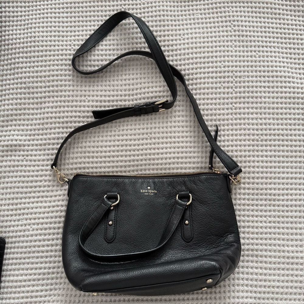 Kate Spade Larchmont Avenue Small Penny Crossbody- Black